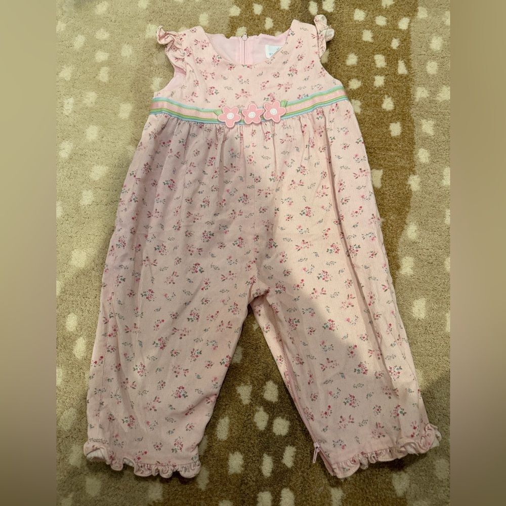 Florence Eiseman corduroy flower longall